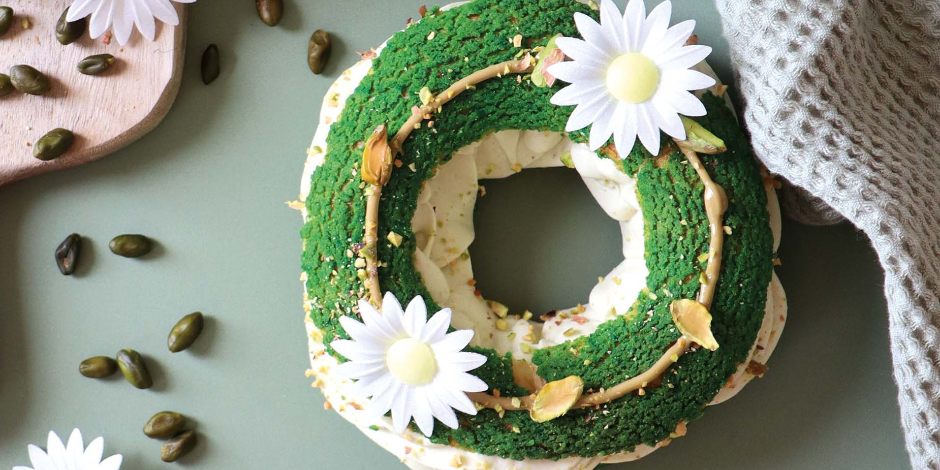 dessert à la pistache